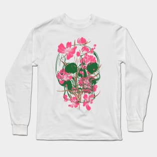 Flower Skull Long Sleeve T-Shirt